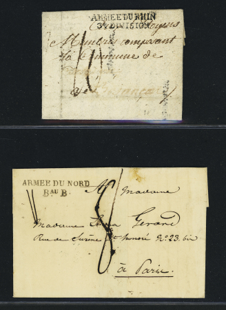 1800-1950, Stock de plus de 500 lettres sélectionnées