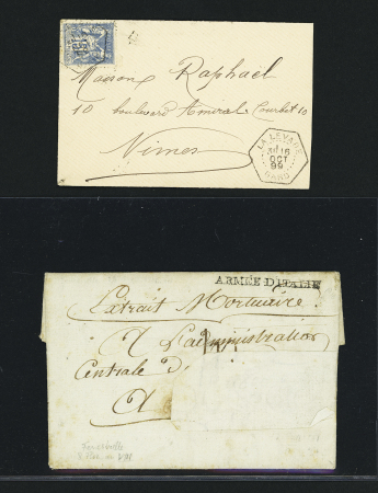 1800-1950, Stock de plus de 500 lettres sélectionnées