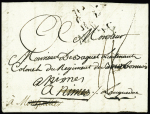 Lettre de Nancy (1776) avec au verso marque manuscrite