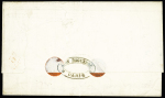 N°24, 2 pièces + n°29, 2 pièces, OBL étoile 4 + CAD "Paris R. d'Enghien" (1867) sur lettre pour Valparaiso avec transit London. TB