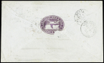 N°30 OBL étoile 8 + CAD "Paris R. d'Antin" (1872) en mixte de réexpédition avec GB n°51 pour Londres via l'acheminemeur Munroe. TB