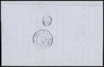 N°50 en paire + 52 en paire + 55 OBL GC 1620 + T17 "Ganges (33)" (1874) sur lettre, bel AFF. TB