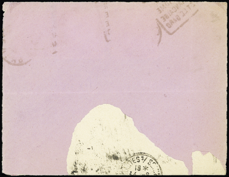 3 porte-timbres "Guerre à l'alcool" avec n°111 (2) et n°237 OBL Nimes-Gare sur devant de lettre. TB