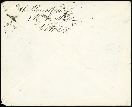3 porte-timbres "Guerre à l'alcool" (vert, bleu, rouge) AFF n°189 + 233 + 235 sur lettre. TB