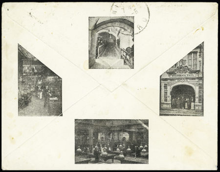 5 lettres avec diverses vignettes du millénaire normand de 1911. TB