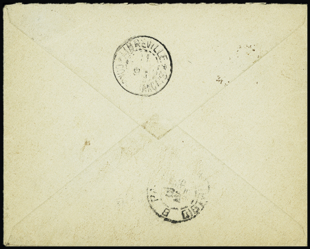 Colonies générales n°54 OBL CAD "Lambarene Congo français" (1893) sur lettre. TB