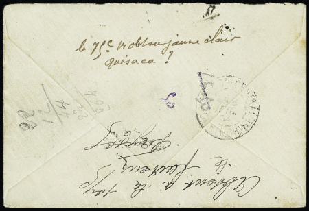Indochine n°13 OBL CAD "Soctrang Cochinchine" (1904) sur lettre recommandée. TB