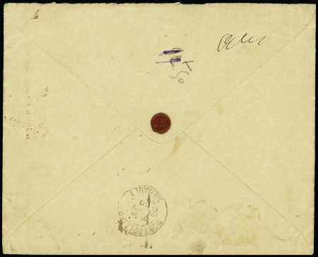 Zanzibar n°28 OBL "Zanzibar" (1900) sur lettre recommandée. TB