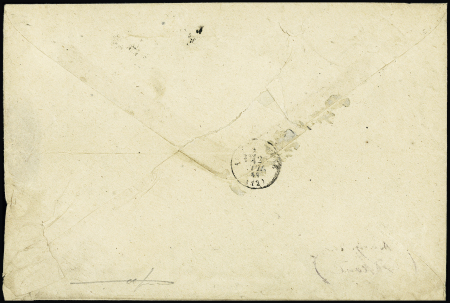 N°29 en bloc de 4 dont un n°29Bb avec belle variété "à la corne" sur lettre. TB