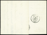 N°60 OBL GC 1632 + T24 "Martigny-le-Comte (70)" (1875) (remplaçant d'Alsace-Lorraine) sur lettre, ind 20. TB