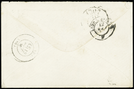 Lettre en franchise avec CAD "Armée du Rhin Qr Gl 7e corps" (11 aout 1870). TB