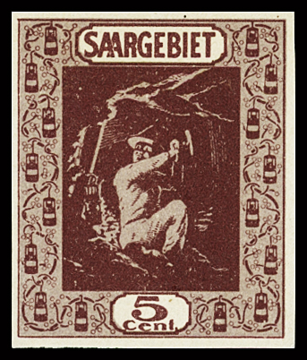 1922 Landscapes, ca 200 proofs on ungummed paper showing