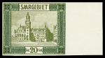 1922 Landscapes, ca 200 proofs on ungummed paper showing
