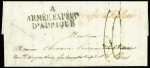Lettre d'Alger (10 mai 1834) avec MP "A armée expedre