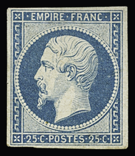 N°15 25c bleu, neuf *, TB. Signé A.Brun, Calves (Yv.