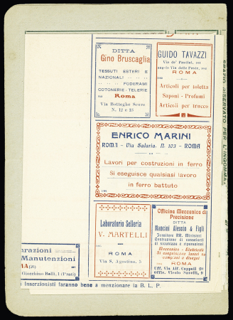 1921-23, Four BLP stationery double-cards with each