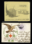 1921-23, Four BLP stationery double-cards with each