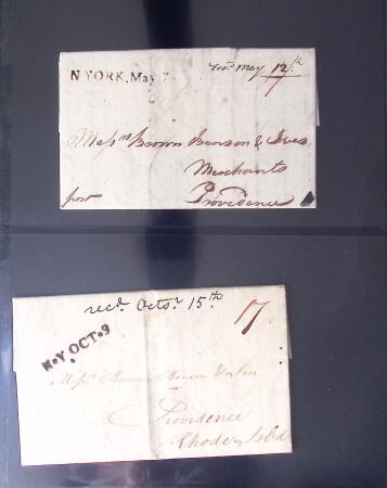 1774-1865 NEW YORK: Fascinating collection of documents