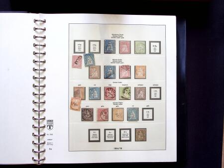 1843-1959, Used collection in two albums, noted Zurich