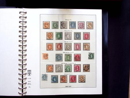 1843-1959, Used collection in two albums, noted Zurich