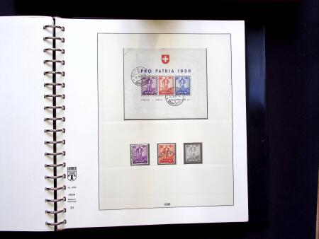 1843-1959, Used collection in two albums, noted Zurich