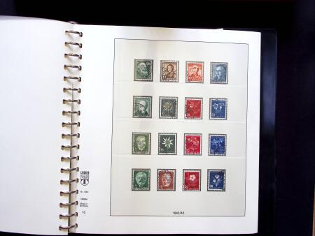 1843-1959, Used collection in two albums, noted Zurich