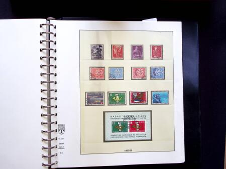 1843-1959, Used collection in two albums, noted Zurich