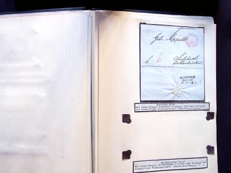 1829-1920, Old-time collection on album with 5 pre-stamp