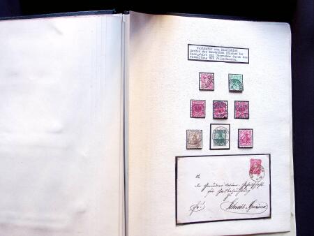 1829-1920, Old-time collection on album with 5 pre-stamp