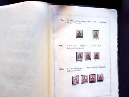 1829-1920, Old-time collection on album with 5 pre-stamp