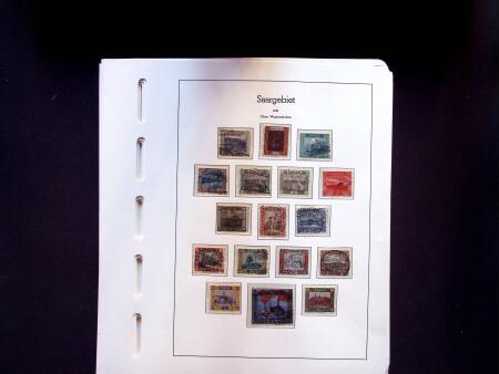 1920-58 Used collection of Saar and Saarland on 36