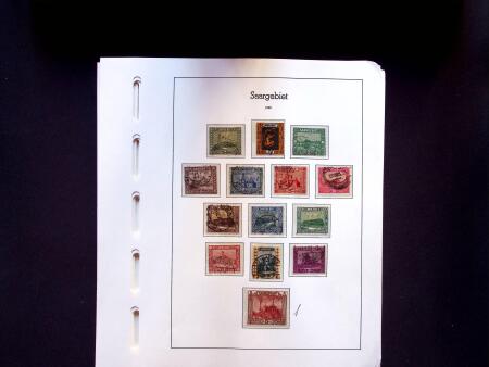 1920-58 Used collection of Saar and Saarland on 36