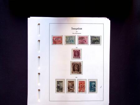 1920-58 Used collection of Saar and Saarland on 36