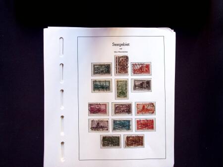 1920-58 Used collection of Saar and Saarland on 36