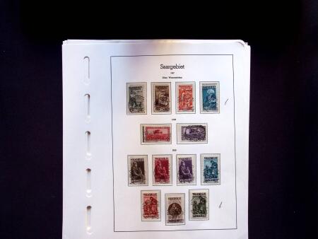 1920-58 Used collection of Saar and Saarland on 36