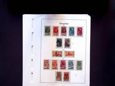 1920-58 Used collection of Saar and Saarland on 36