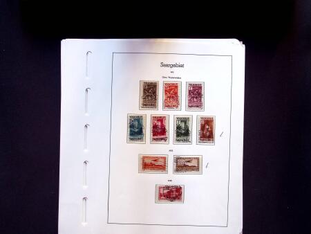1920-58 Used collection of Saar and Saarland on 36