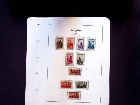 1920-58 Used collection of Saar and Saarland on 36