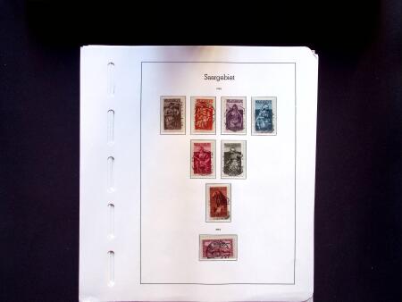 1920-58 Used collection of Saar and Saarland on 36