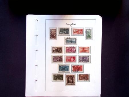 1920-58 Used collection of Saar and Saarland on 36