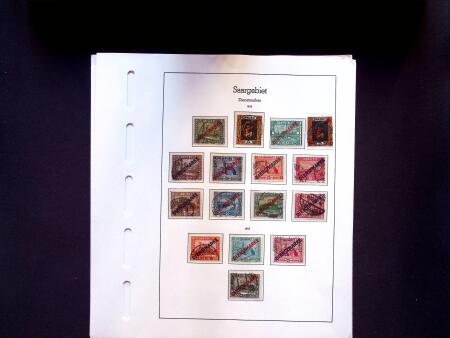 1920-58 Used collection of Saar and Saarland on 36