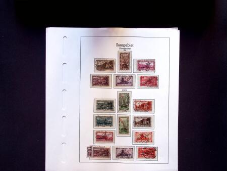 1920-58 Used collection of Saar and Saarland on 36