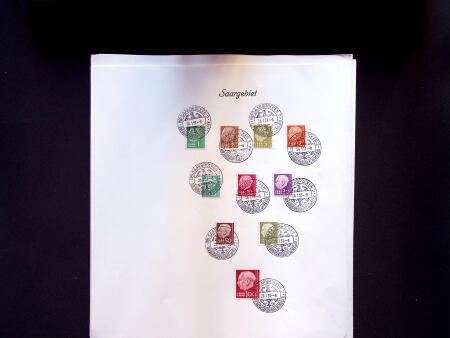 1920-58 Used collection of Saar and Saarland on 36