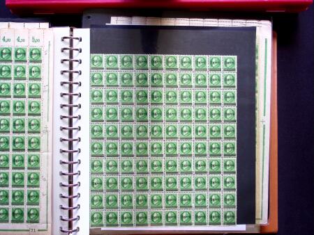 1920, Oveprinted Bavaria issue, specialised study in