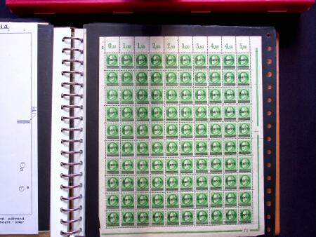 1920, Oveprinted Bavaria issue, specialised study in