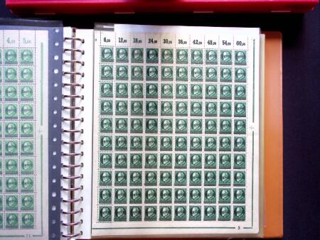 1920, Oveprinted Bavaria issue, specialised study in