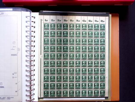 1920, Oveprinted Bavaria issue, specialised study in