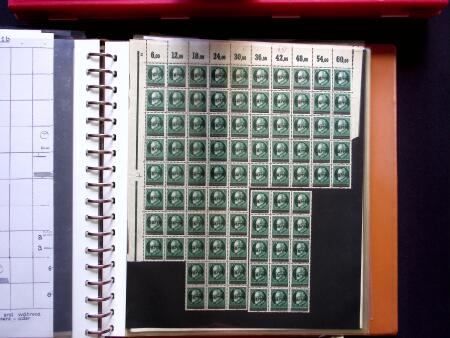 1920, Oveprinted Bavaria issue, specialised study in