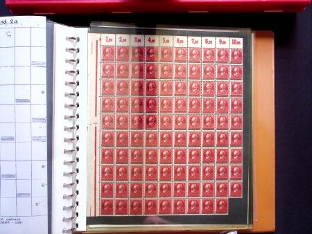 1920, Oveprinted Bavaria issue, specialised study in