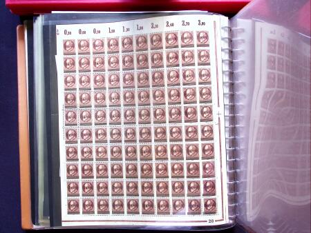 1920, Oveprinted Bavaria issue, specialised study in